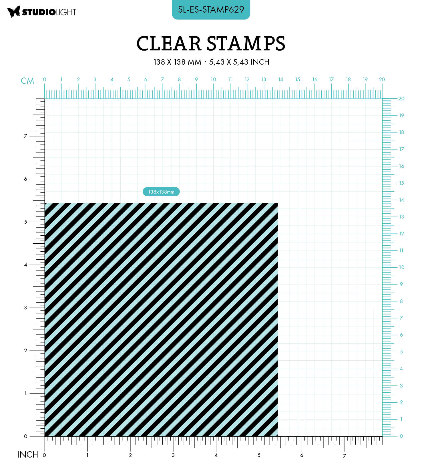 SL Clear Stamp Big Stripes Essentials 1 PC