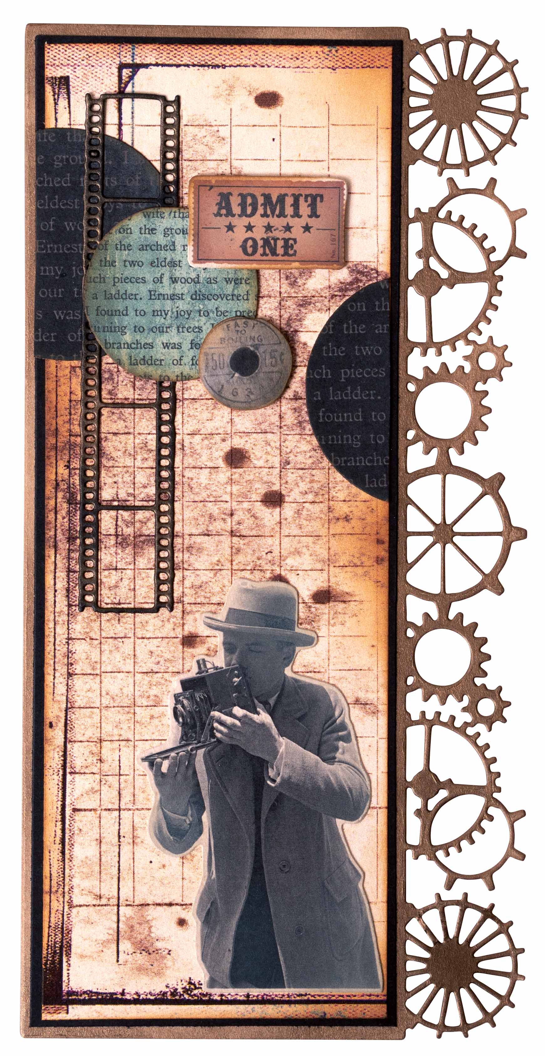 SL Paper Elements People & Elements Grunge Collection 75x75x1mm 47 PC nr.06