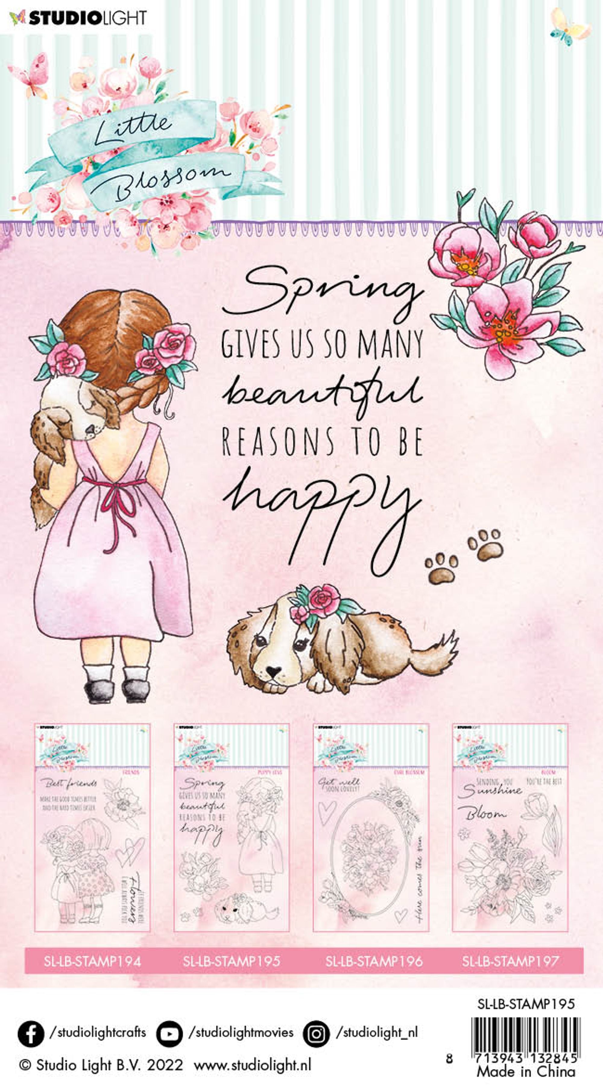 SL Clear Stamp Puppy Love Little Blossom 105x148x3mm 1 PC nr.195