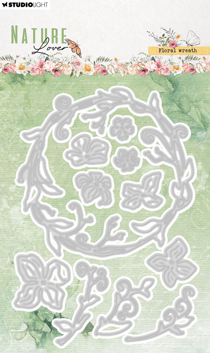 SL Cutting Dies Floral Wreath Nature Lover 101x143x1mm 11 PC nr.771