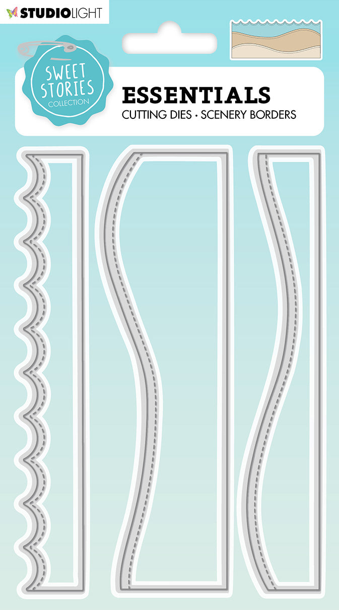 SS Cutting Die Essentials Border Die Sweet Stories 205x114x1mm 3 PC nr.394