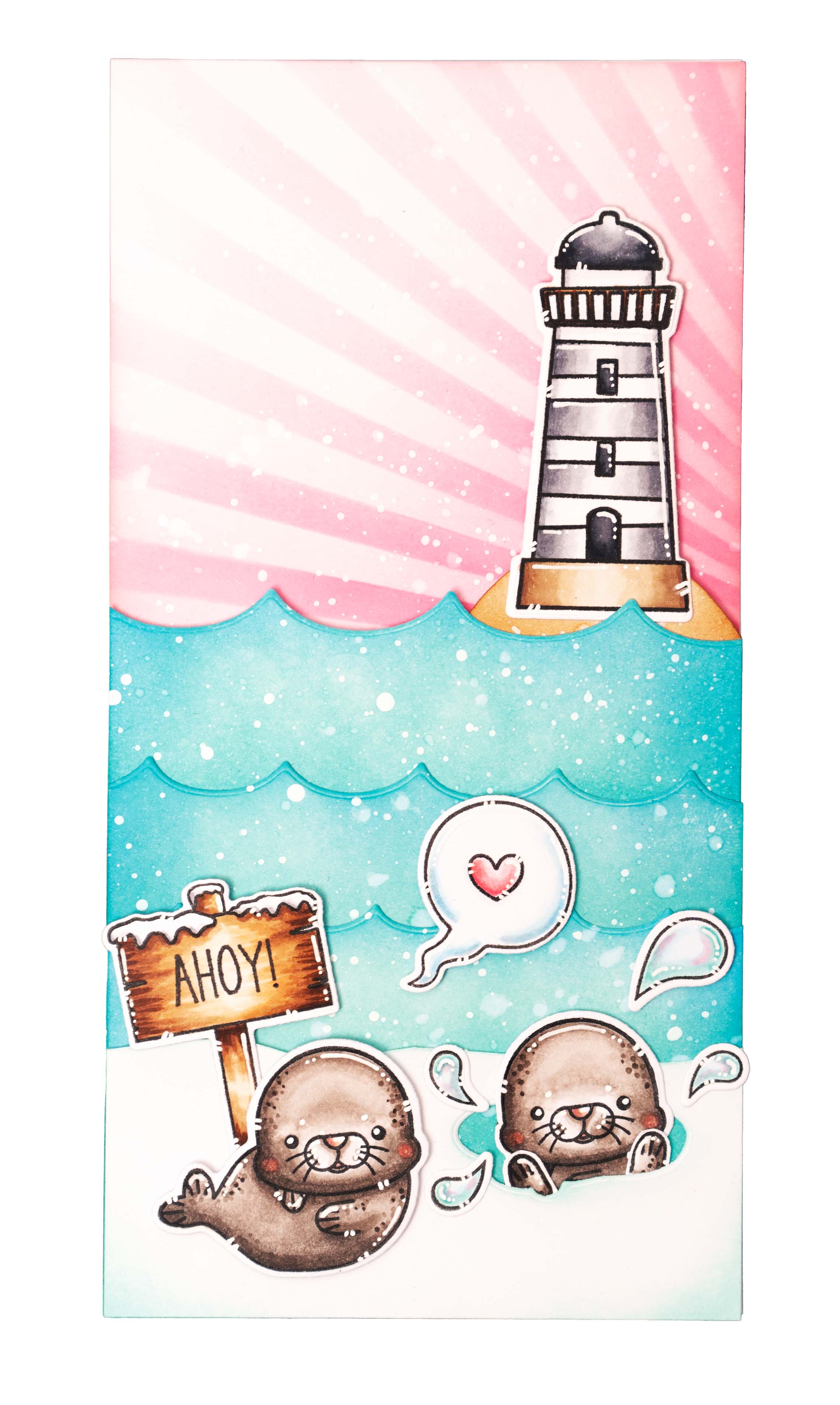 SL Stamp & Cutting Die Sea Shore Sweet Stories 154x223x1mm 20 PC nr.58