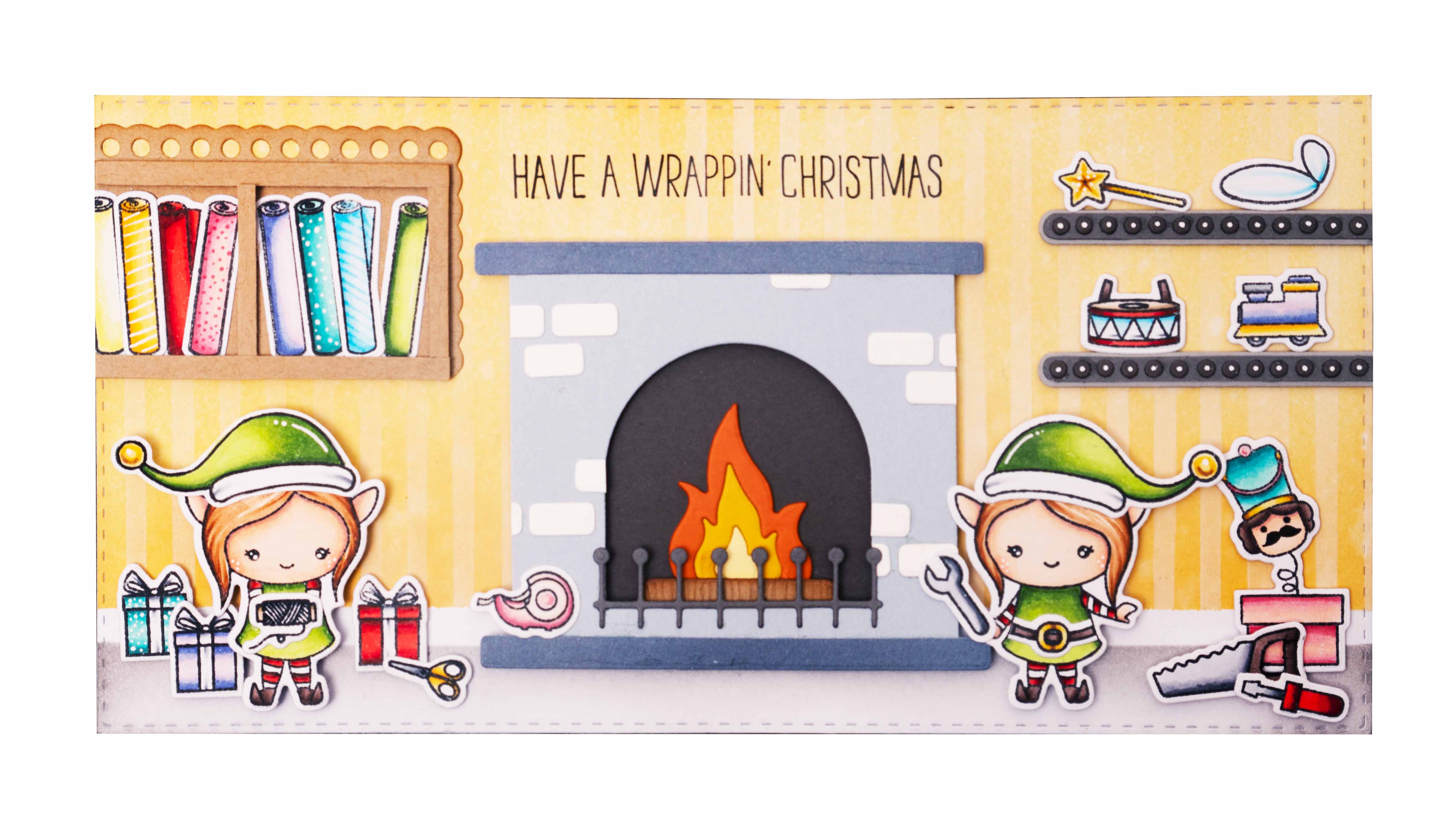 SL Stamp & Cutting Die Christmas Crew Sweet Stories 152x220x3mm 26 PC nr.67