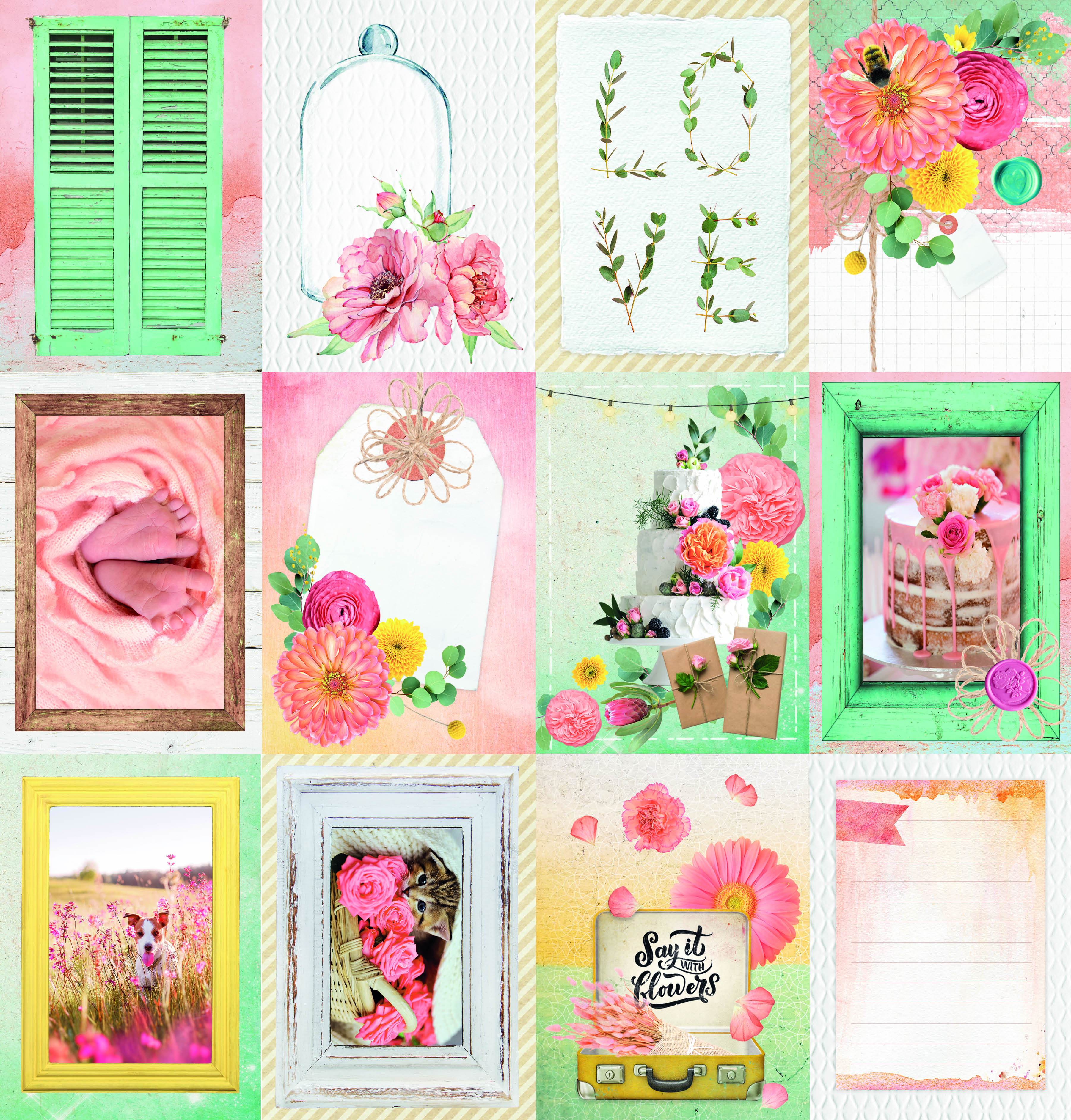 Scrap Say it with Flowers 305x305mm nr.122