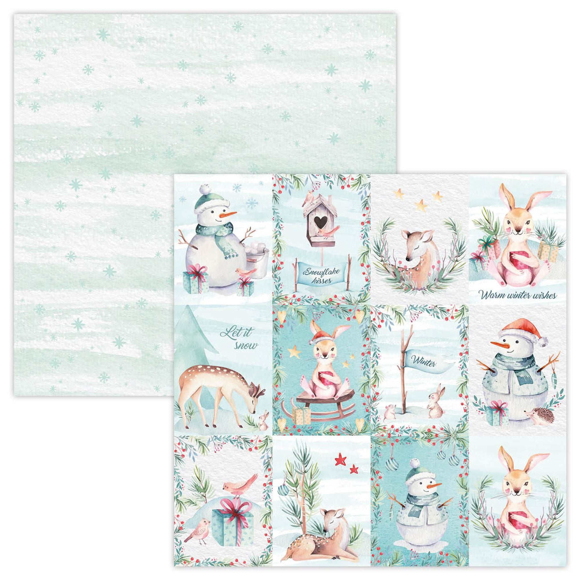 SL Paperset Background Paper Ultimate Scrap Christmas Collection 304,8x304,8x3mm 12 SH nr.11
