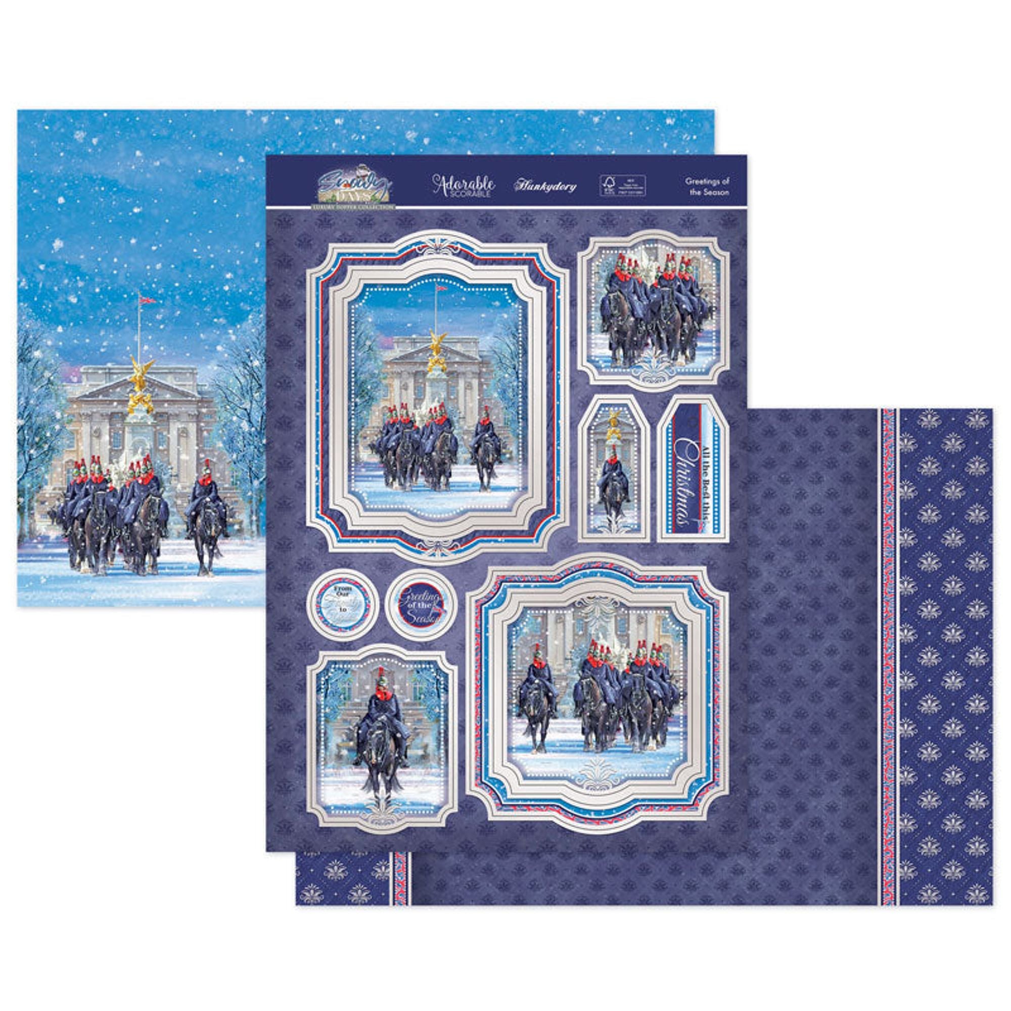 Greetings Of The Season Luxury Topper Set