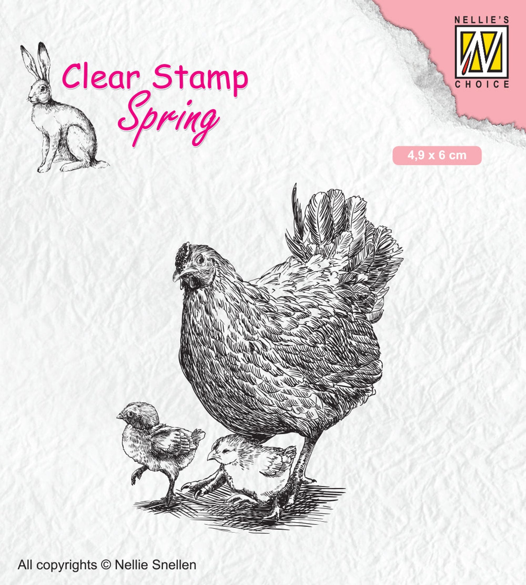 Clear Stamp Spring Mother Hen With Chicks