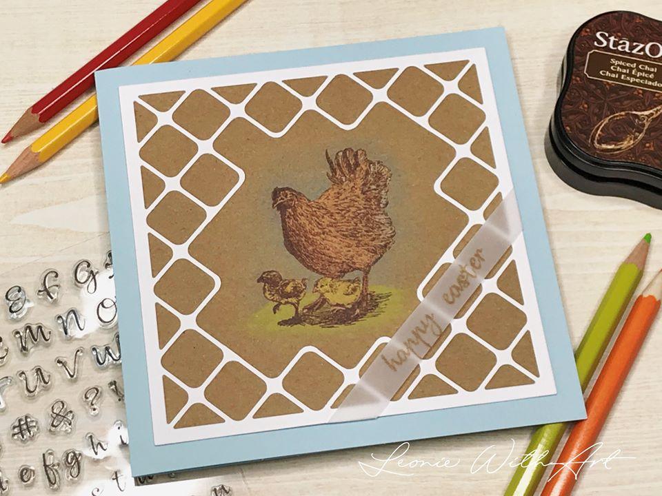 Clear Stamp Spring Mother Hen With Chicks