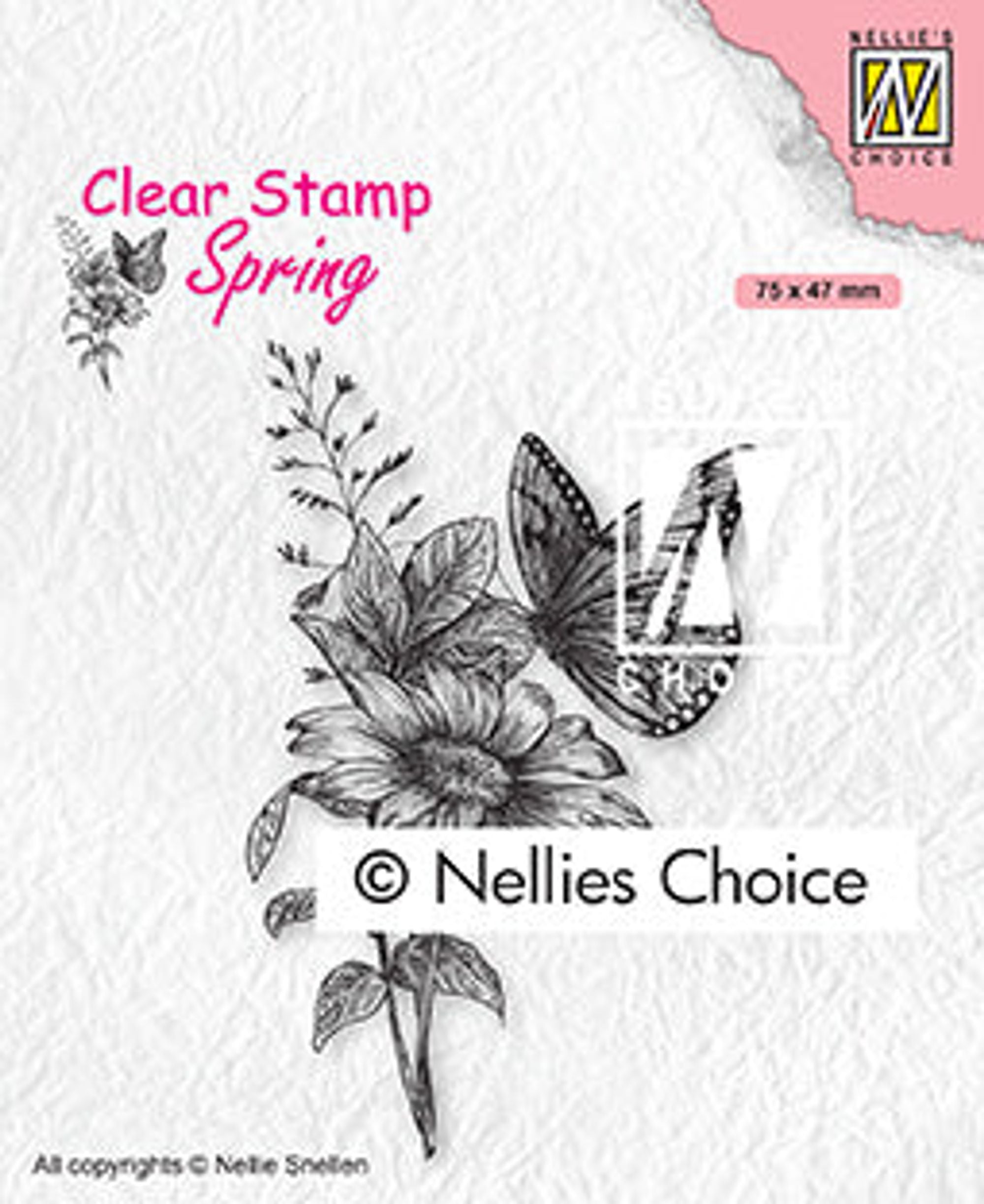 Clear Stamp Spring Butterfly