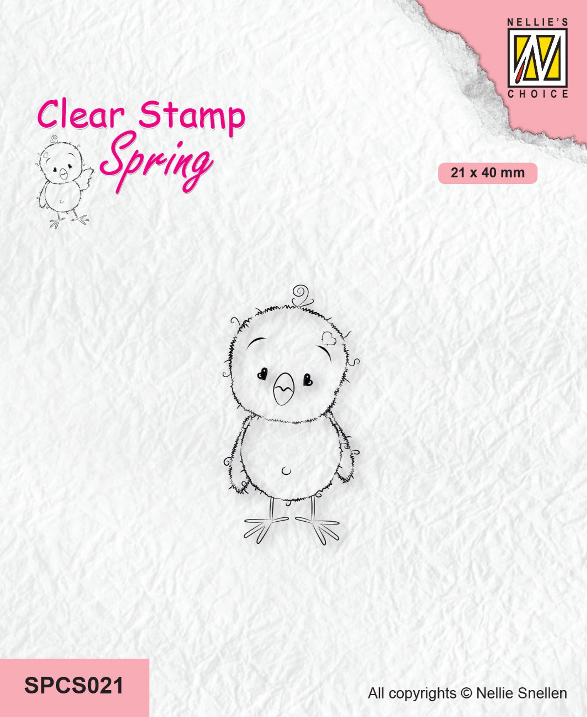 Nellie's Choice Clear Stamp Spring - Chickie Series I Am Chickie