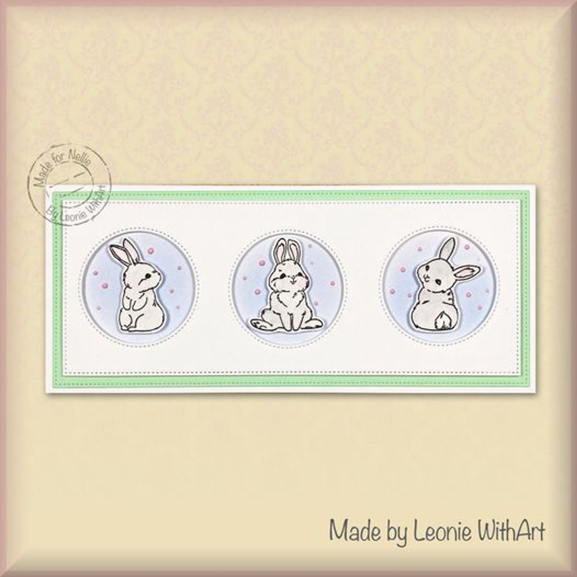 Nellie's Choice Clear Stamp Spring - Cute Rabbit-1