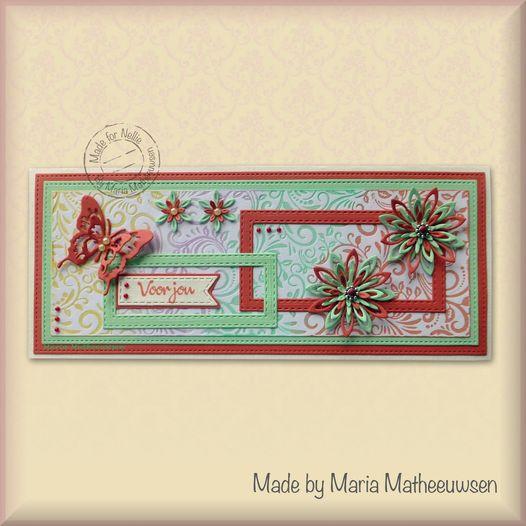 Nellie's Choice Stamping Die Slimline - Flowers