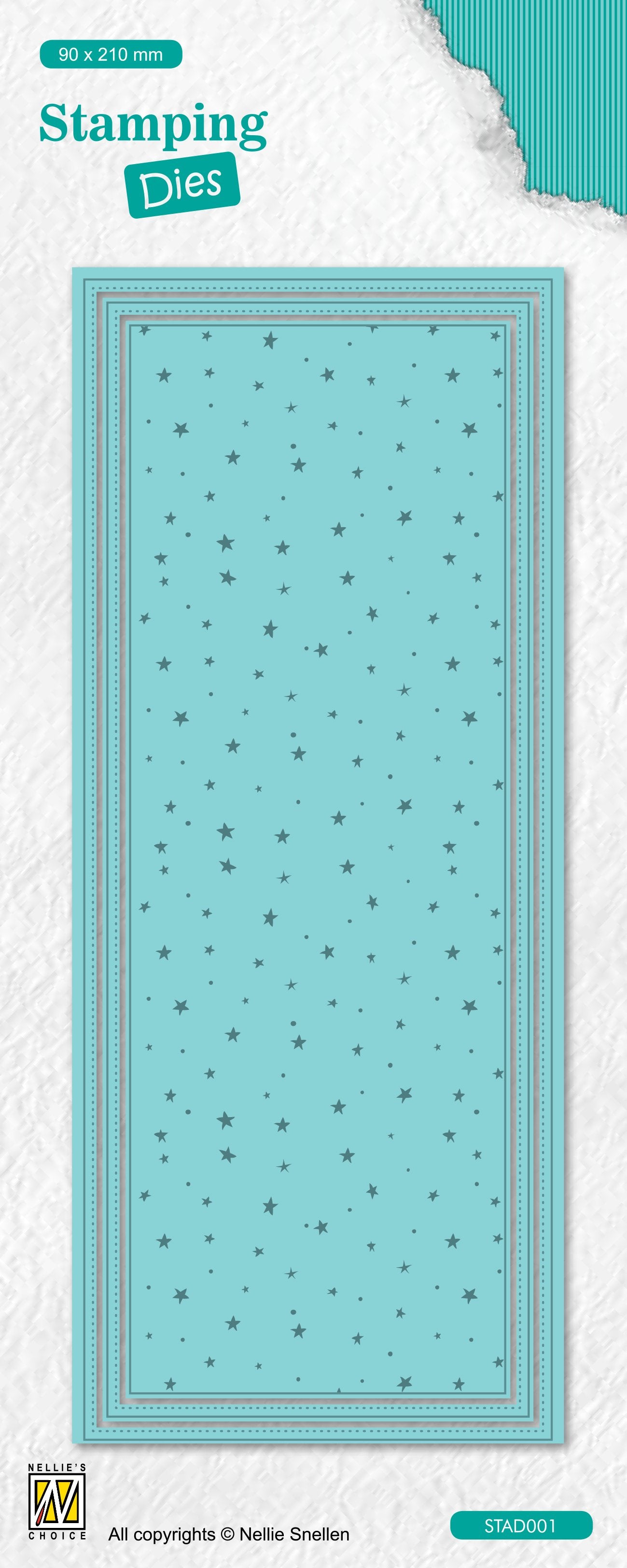 Nellie's Choice Stamping Die Slimline -  Dots & Stars