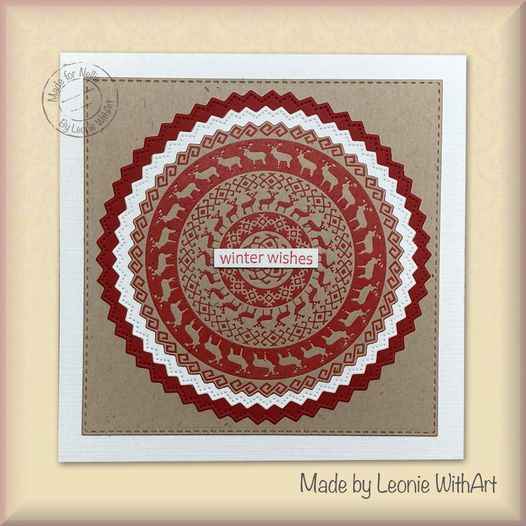 Nellie's Choice Stamping Dies Round - Reindeer