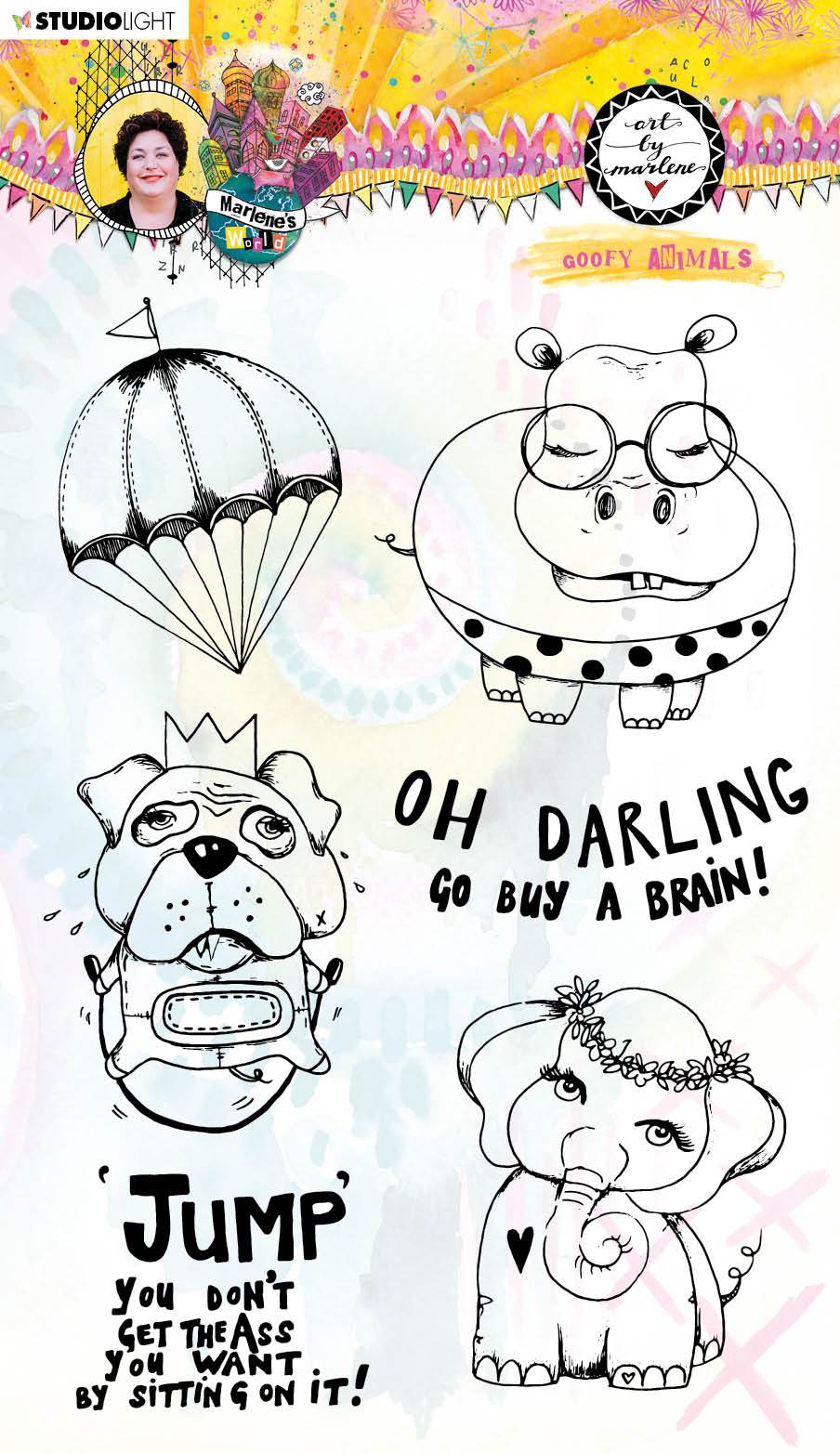 Art by Marlene Clear Stamp Marlene's World nr.63