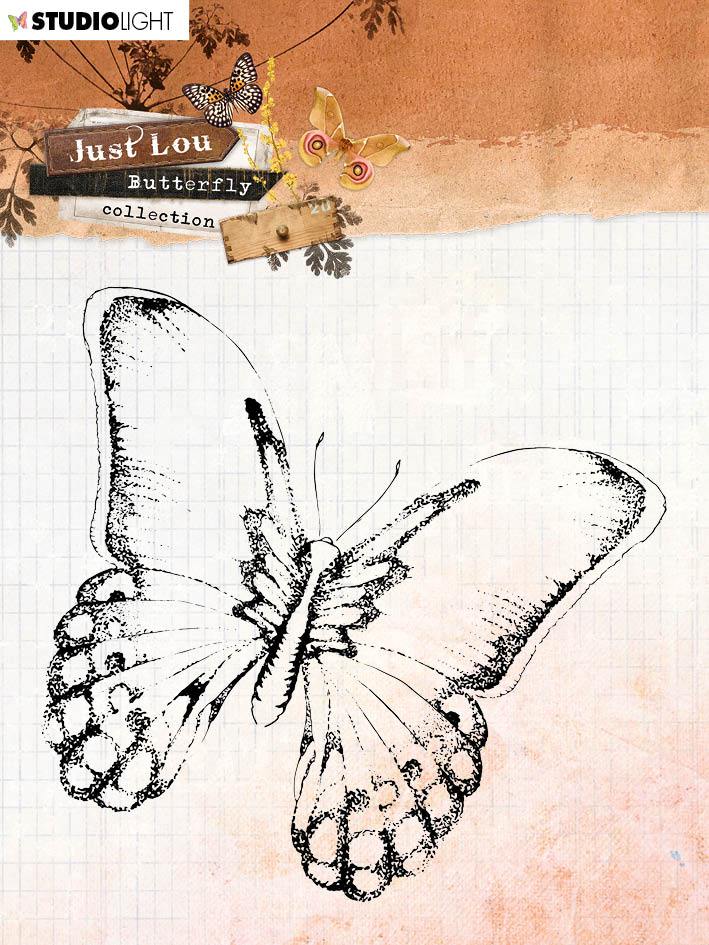 Just Lou Clear Stamp Butterfly Collection 110x110mm nr.14