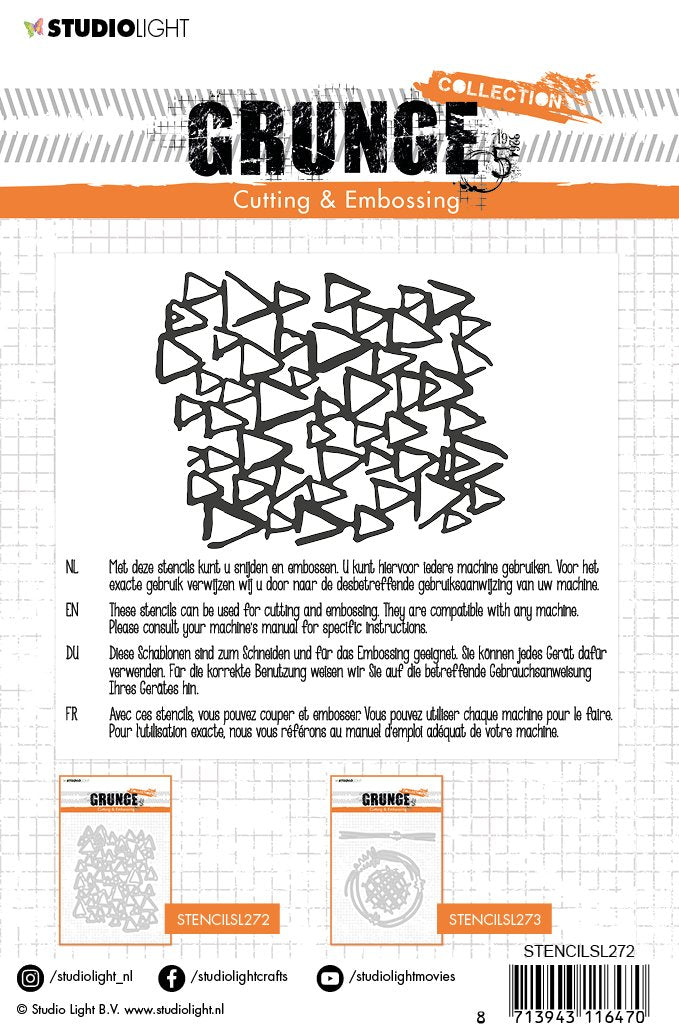 Embossing Die Cut Stencil Grunge Collection 4.0, nr.272