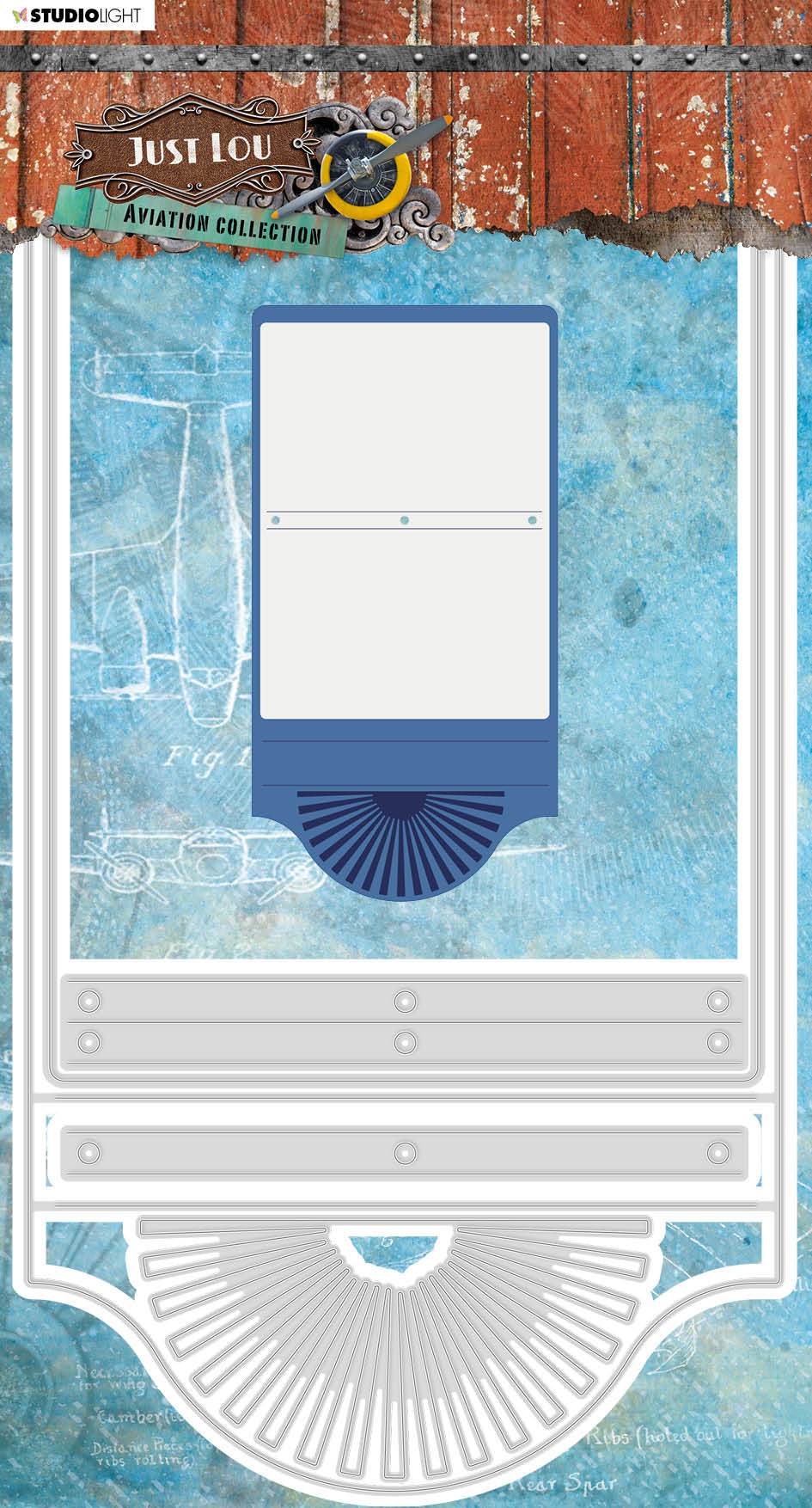 JL Cutting & Embossing Die Aviation Collection 150x275mm nr.17