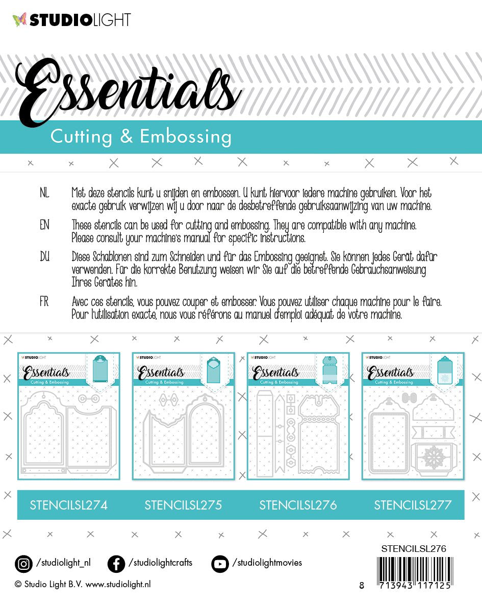 Embossing Die Cut Stencil Essentials nr.276