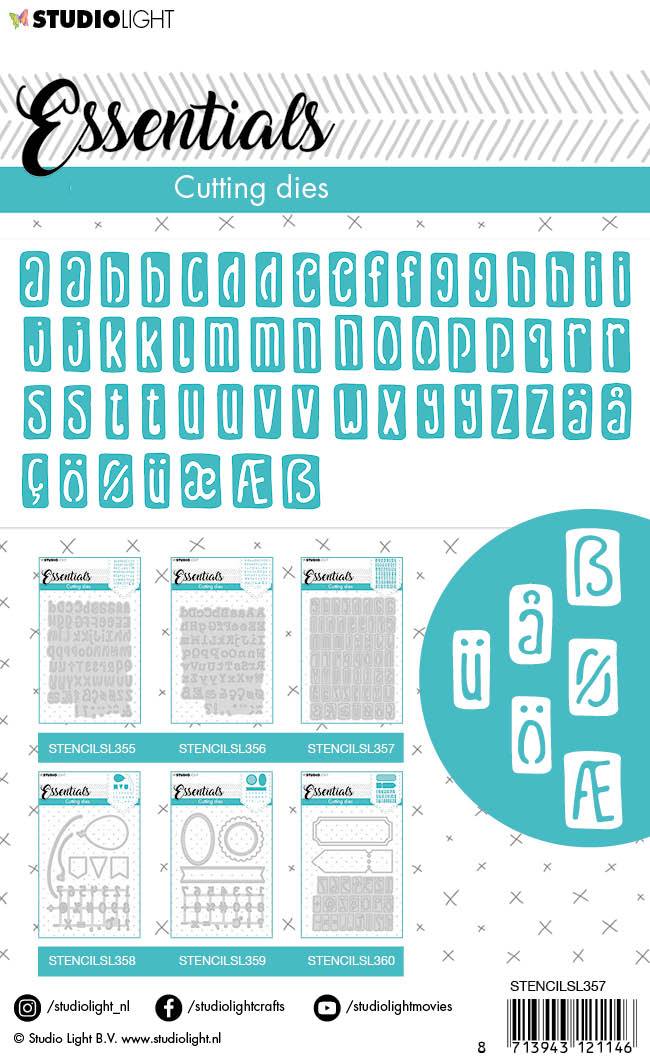 Cutting Die Alphabet Essentials nr.357