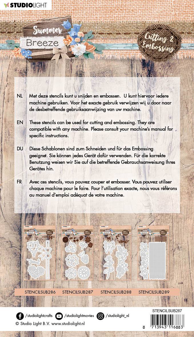 Embossing Die 89x137 mm, Summer Breeze nr.287