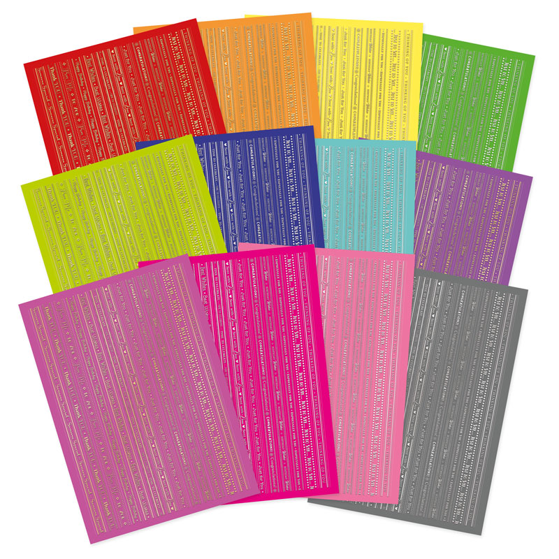 Bold & Bright Stickables Foiled & Die-Cut Self-Adhesive Occasions Borders