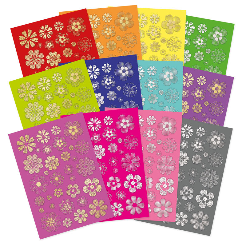 Bold & Bright Stickables Foiled & Die-Cut Flower Elements