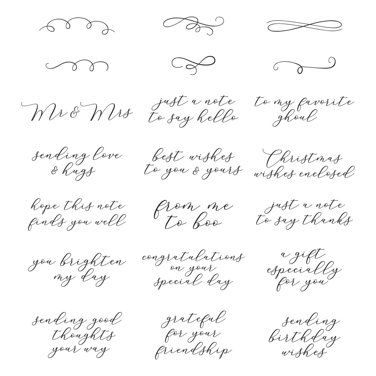 Envelope of Wonder Sentiments Clear Stamp Set from the Envelope of Wonder Collection