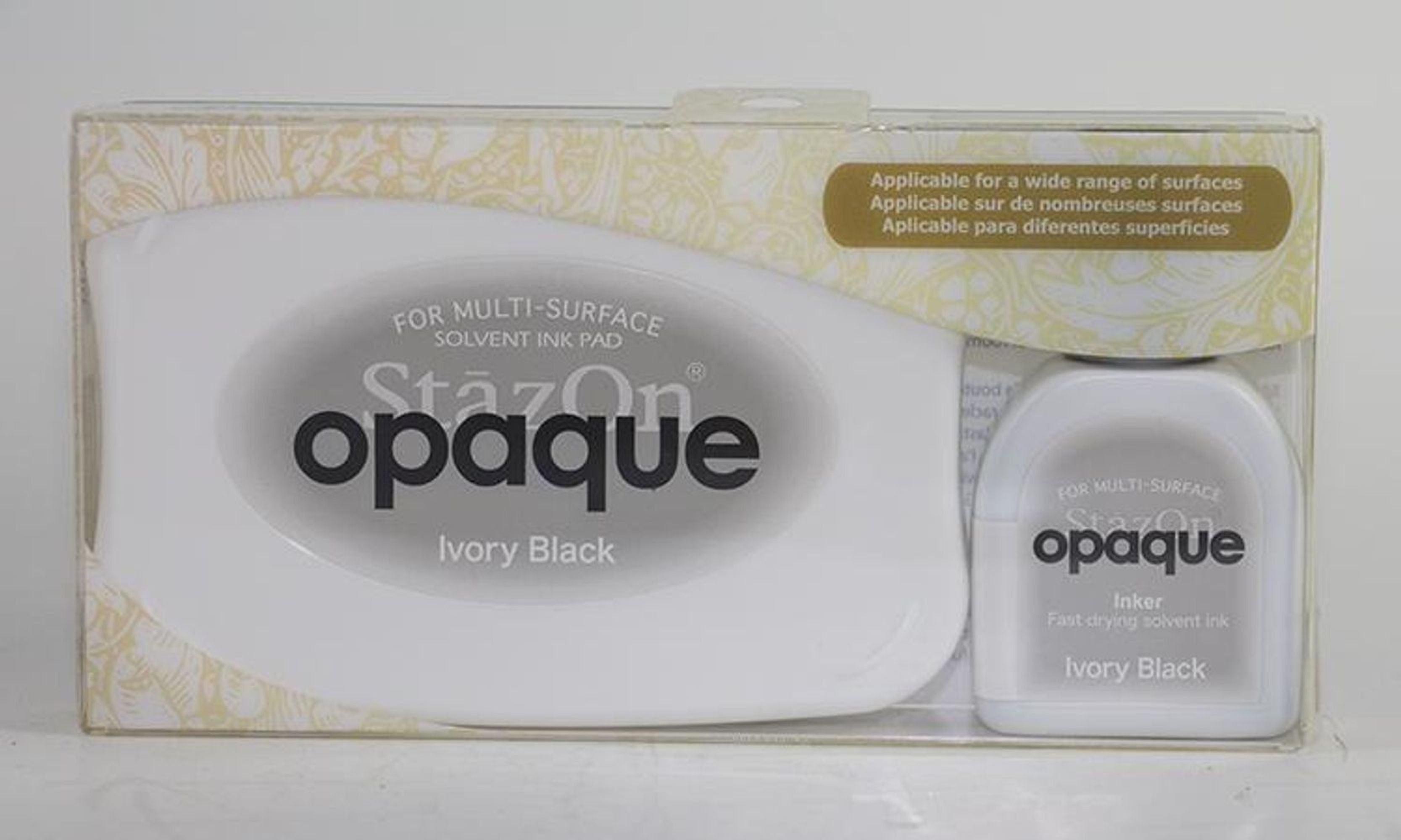 Tsukineko StazOn Ink Pad Opaque - Ivory Black