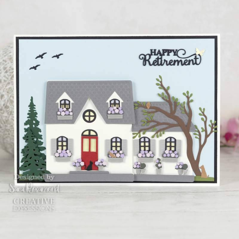 Creative Expressions Sue Wilson Shaped Cards House Front Craft Die