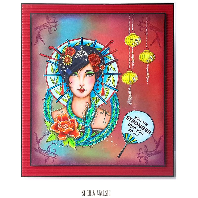Oriental Princess A5 Clear Stamp Set