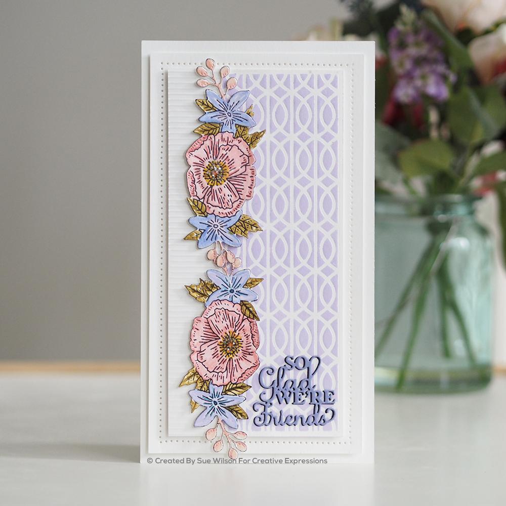 Sue Wilson Poppy Spray StampCuts Die