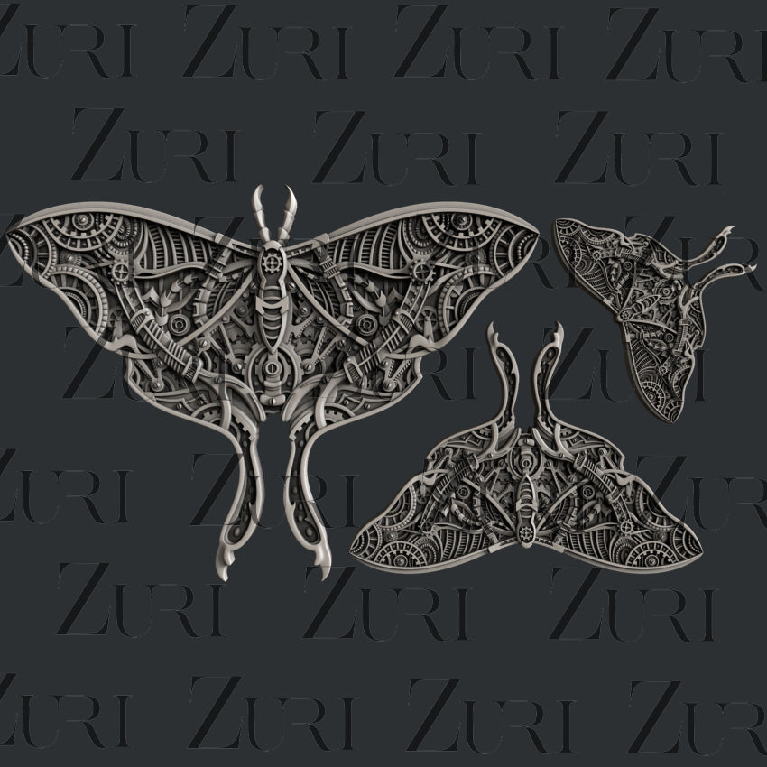 Zuri Designs Steampunk Luna Moth
