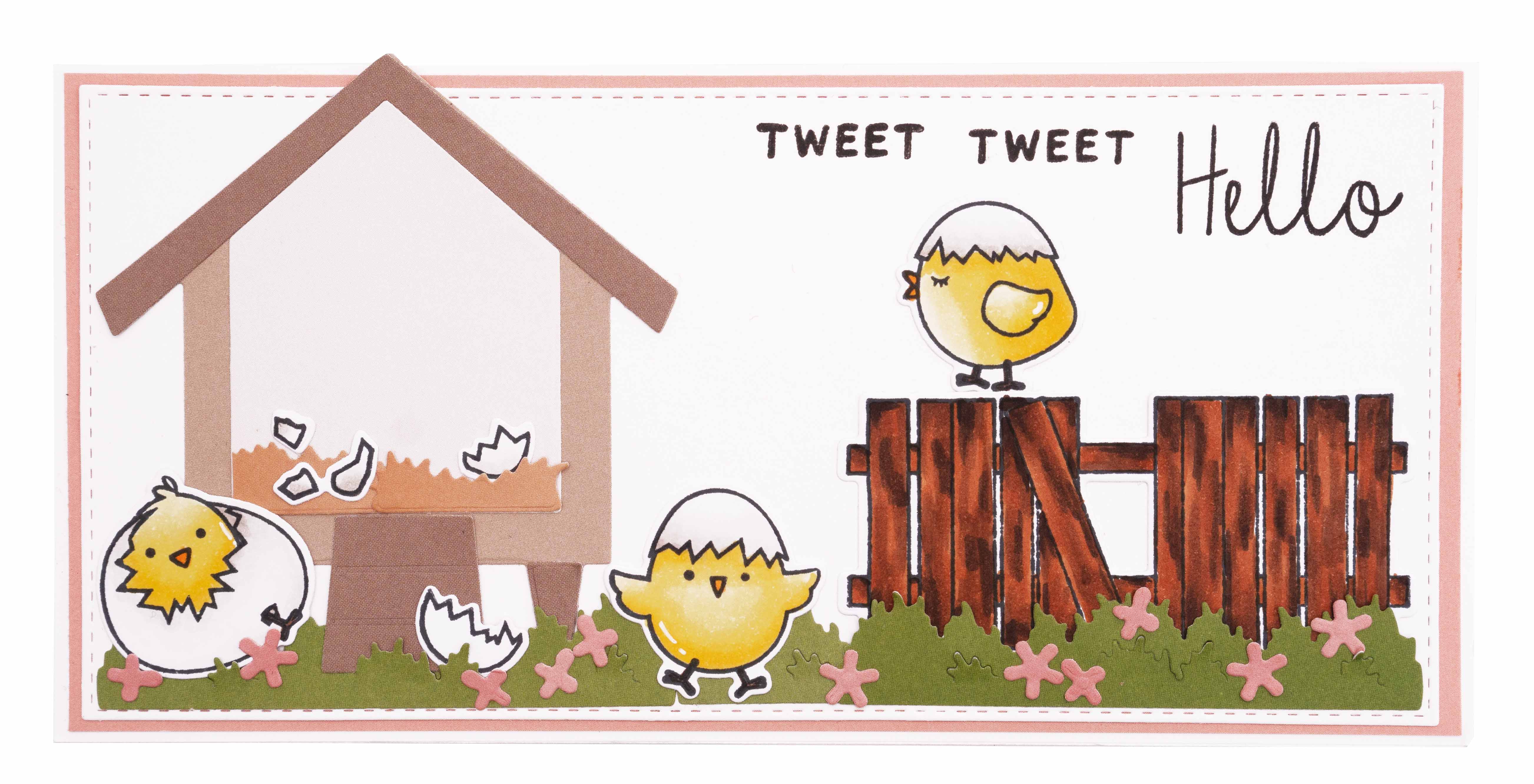 SS Stamp & Cutting Die Chicks And Eggs Sweet Stories 160x270x3mm 34 PC nr.36