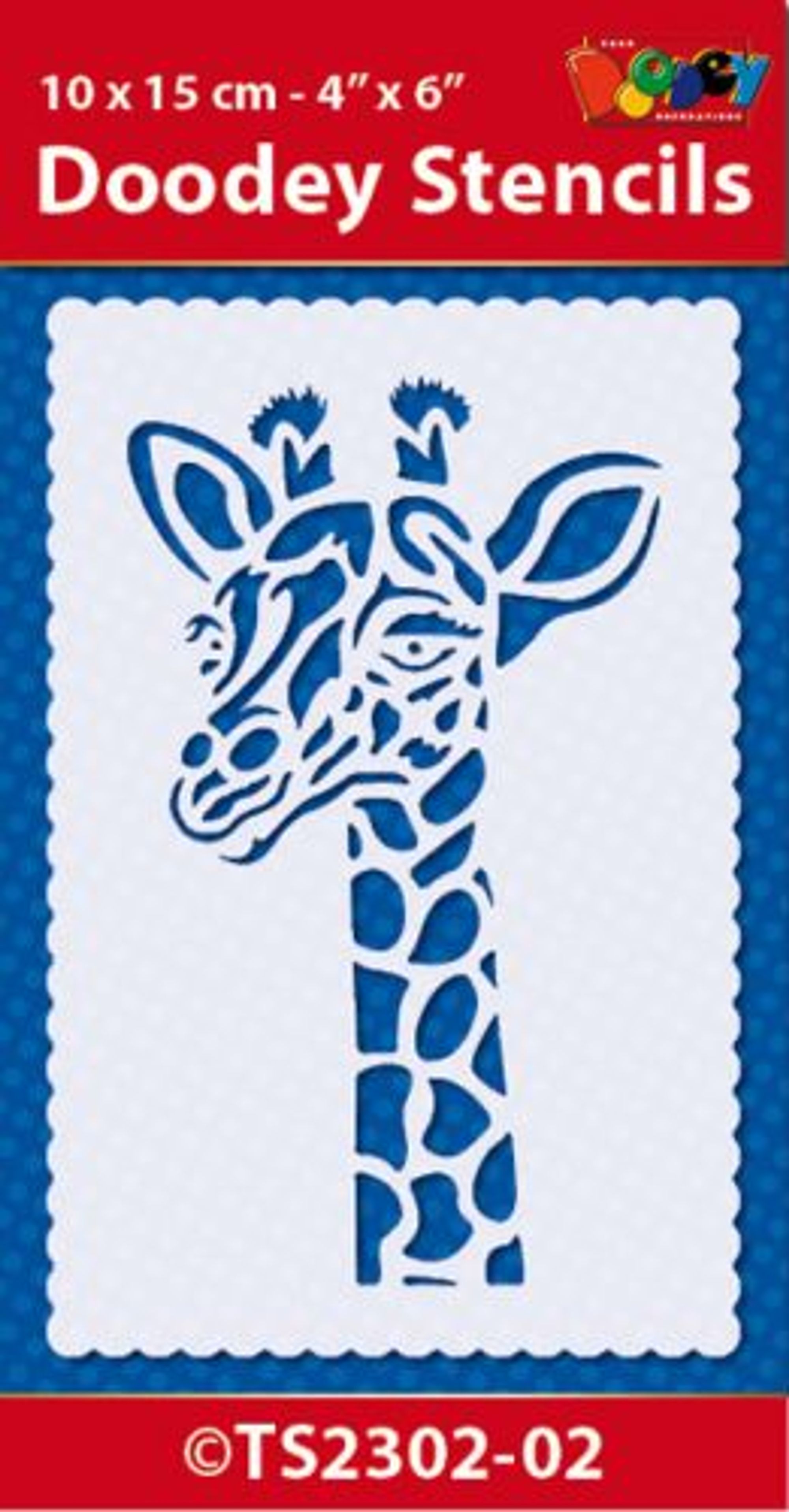 Stencil 10x15 cm Giraffe