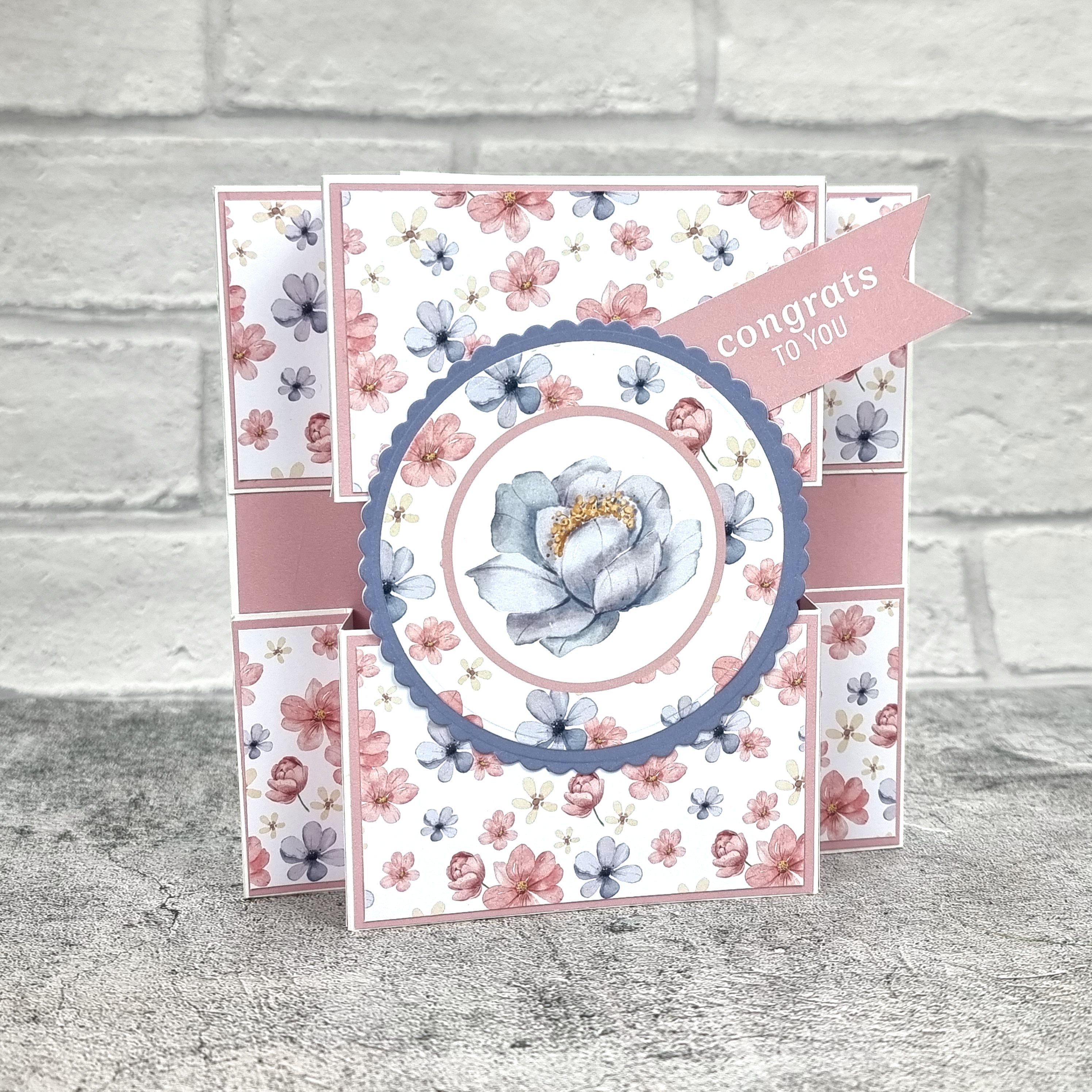 The Paper Boutique Sunny Gardens 8 in x 8 in Colour Card Pad