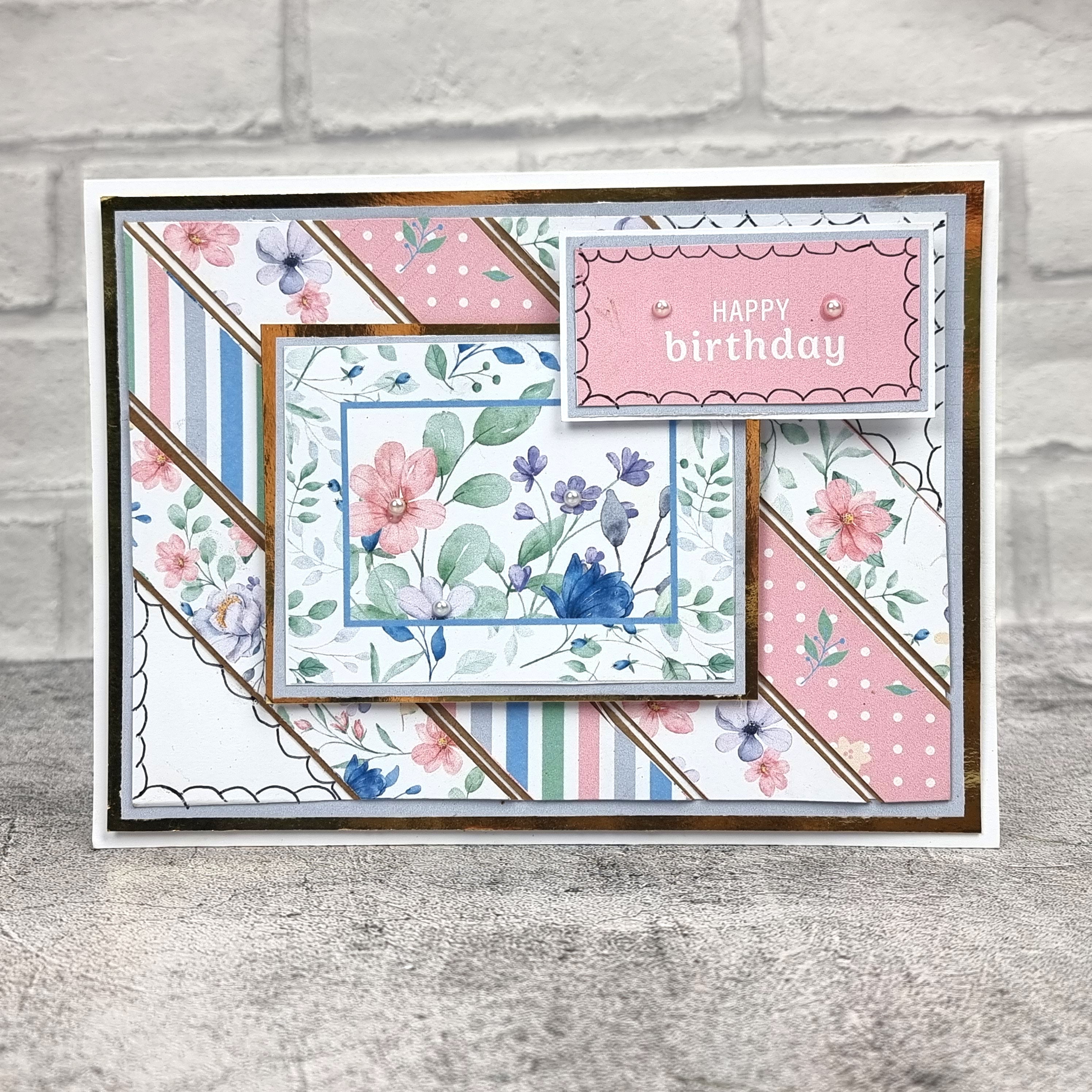 The Paper Boutique Sunny Gardens 8 in x 8 in Colour Card Pad