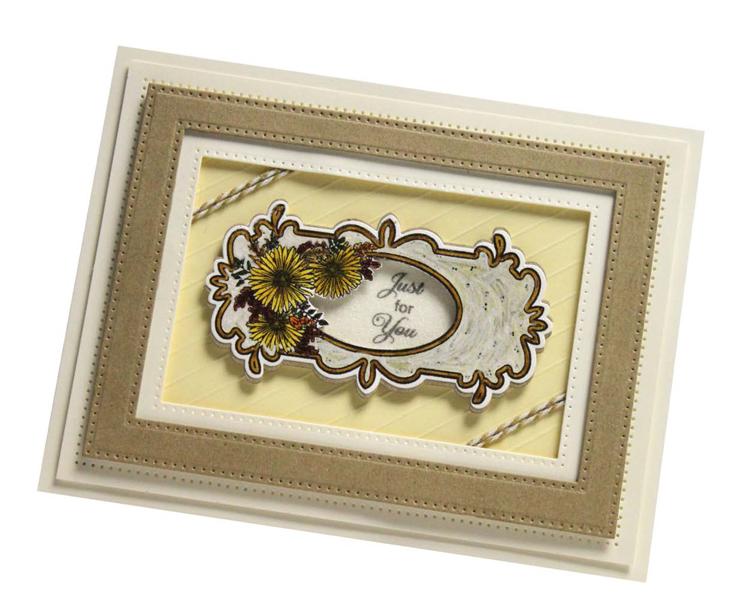 Creative Expressions Scarlet's Daisies Pre Cut Stamp