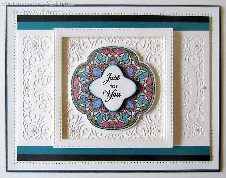 Creative Expressions Stamps To Die For Lesley's Kaleidoscope Pre Cut Stamp