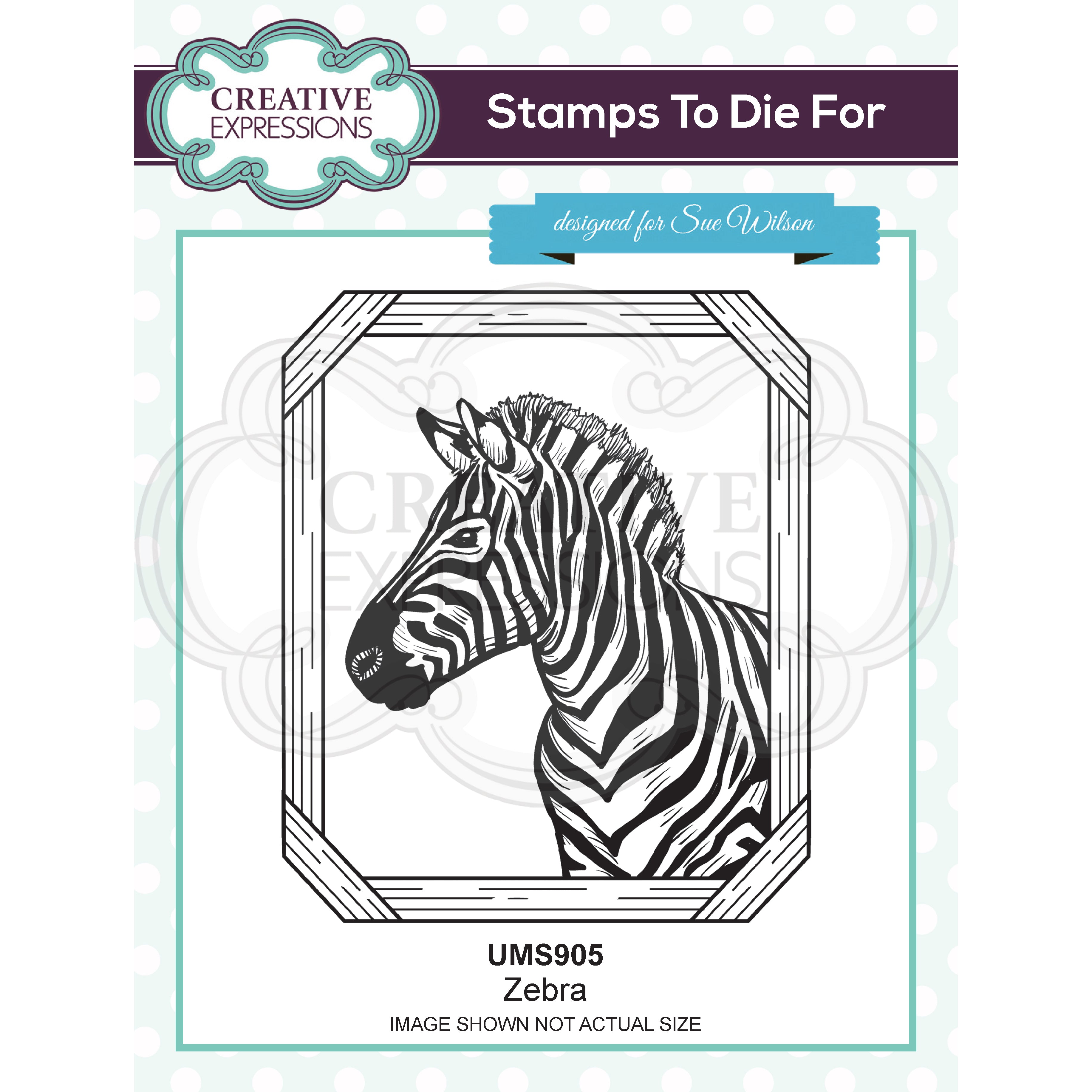 Zebra Pre Cut Stamp Co-ords with CED1316