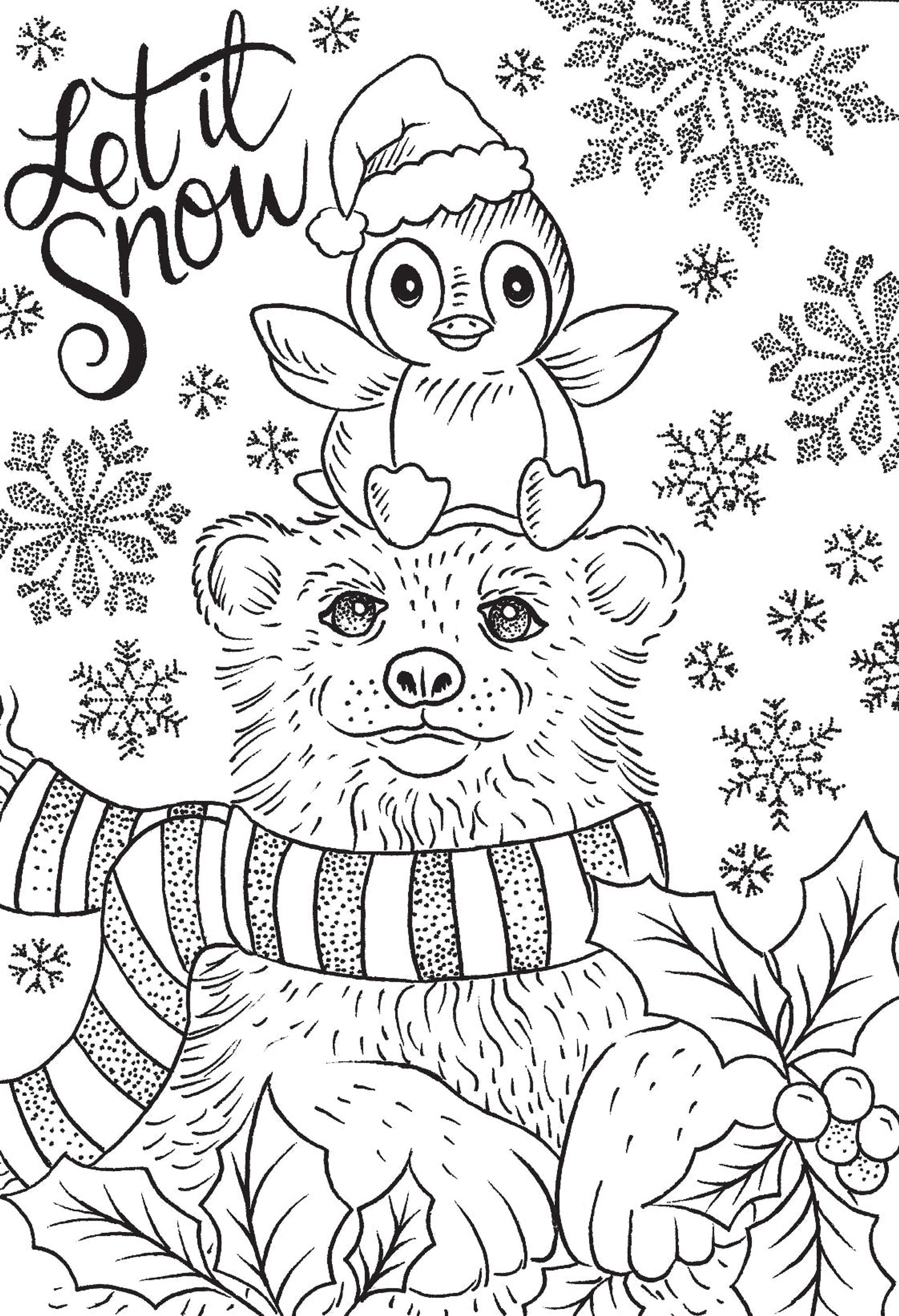Creative Expressions Designer Boutique Snow Buddies 6 in x 4 in Clear Stamp Set