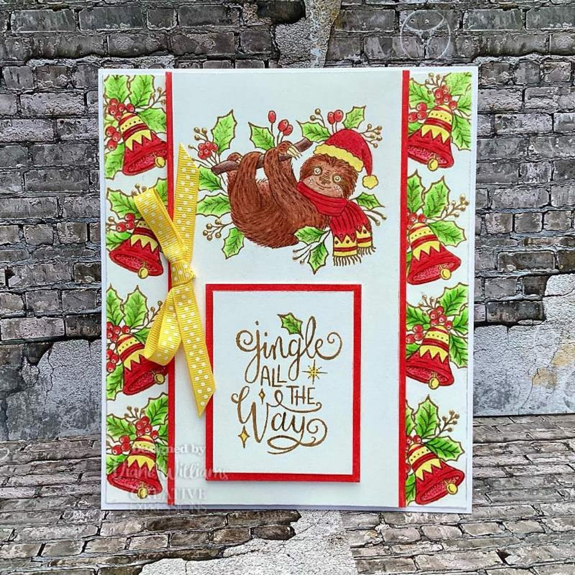 Creative Expressions Designer Boutique Jingle All The Way 6 in x 4 in Clear Stamp Set