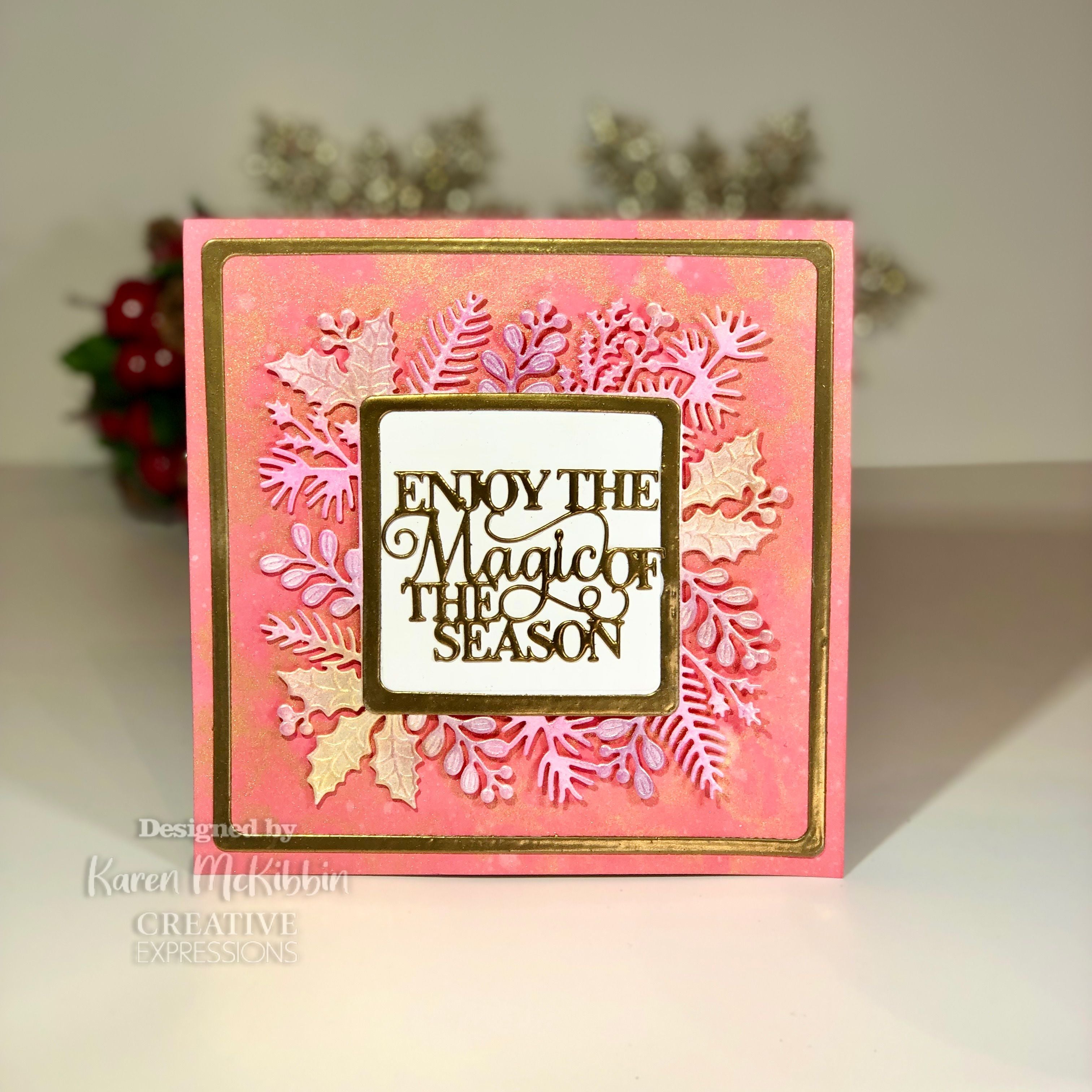 Creative Expressions Sue Wilson Festive Wreath Frame Craft Die