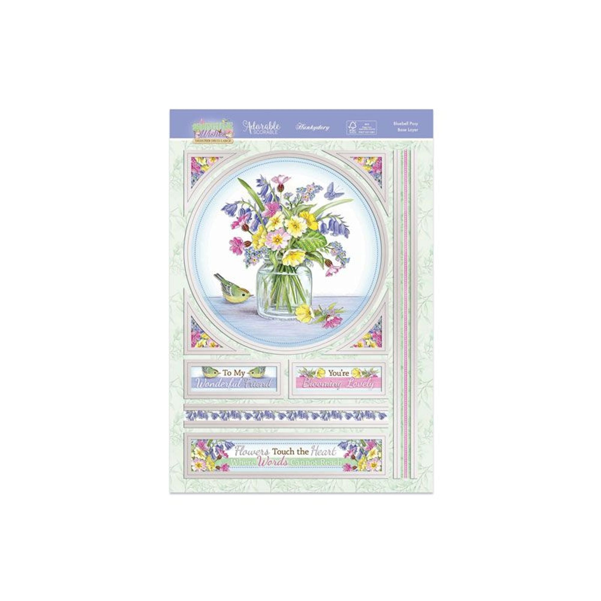 Springtime WIshes Deco-Large - Bluebell Posy