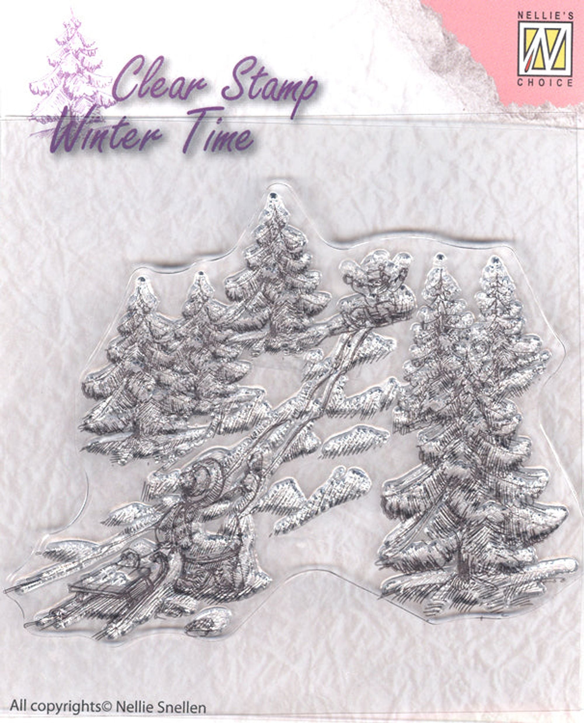 Clear Stamp - Winter Time - Sled Fun