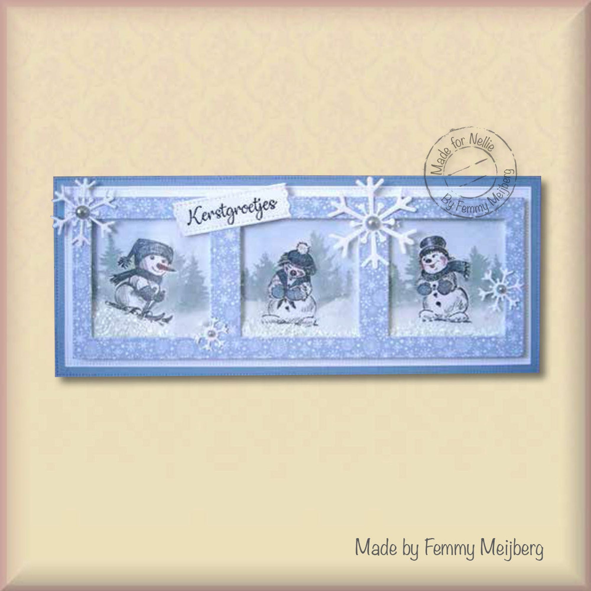 Nellie's Choice Clear Stamp Winter Time - Snowman With Top Hat