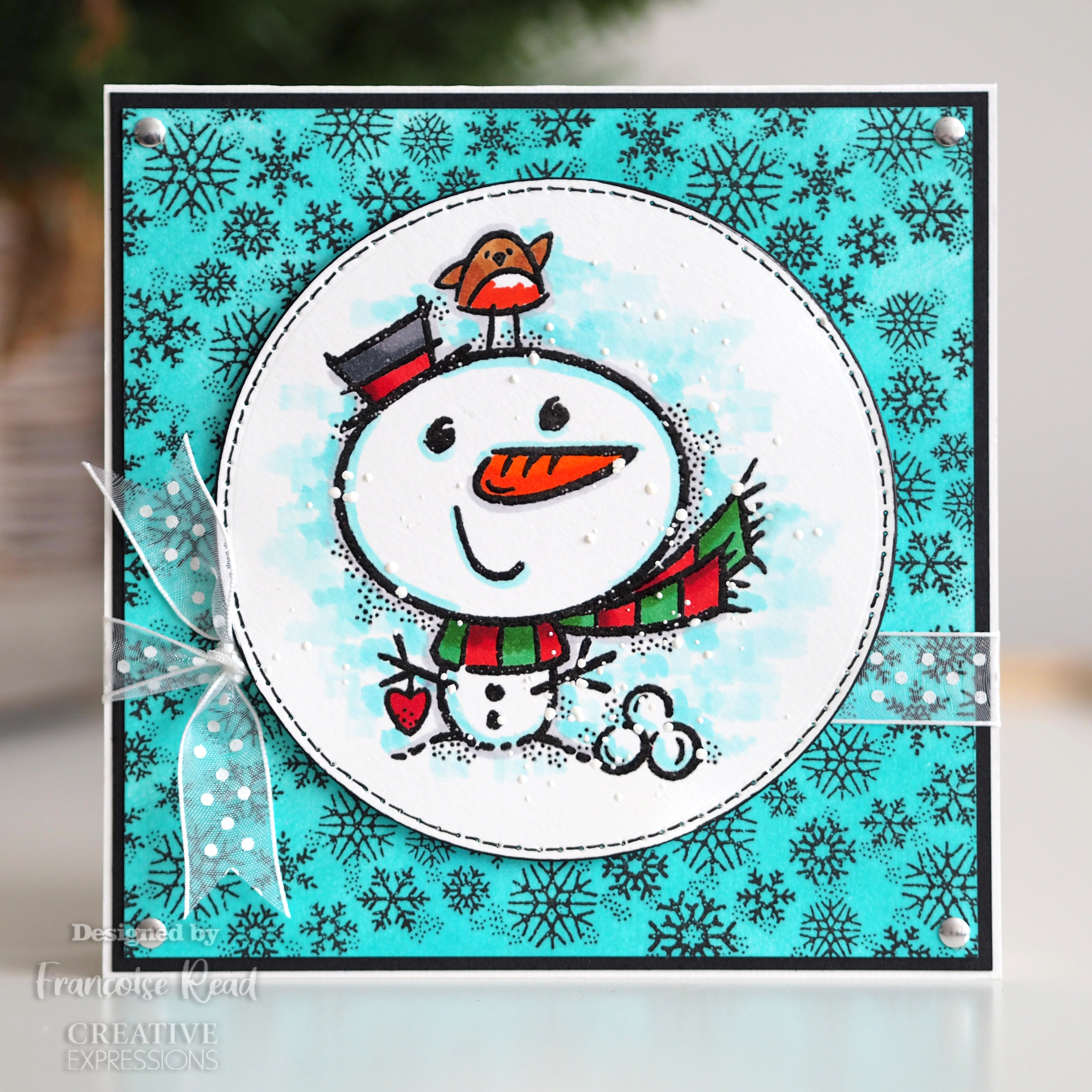 Woodware Clear Singles Little Snowman 4 in x 4 in Stamp