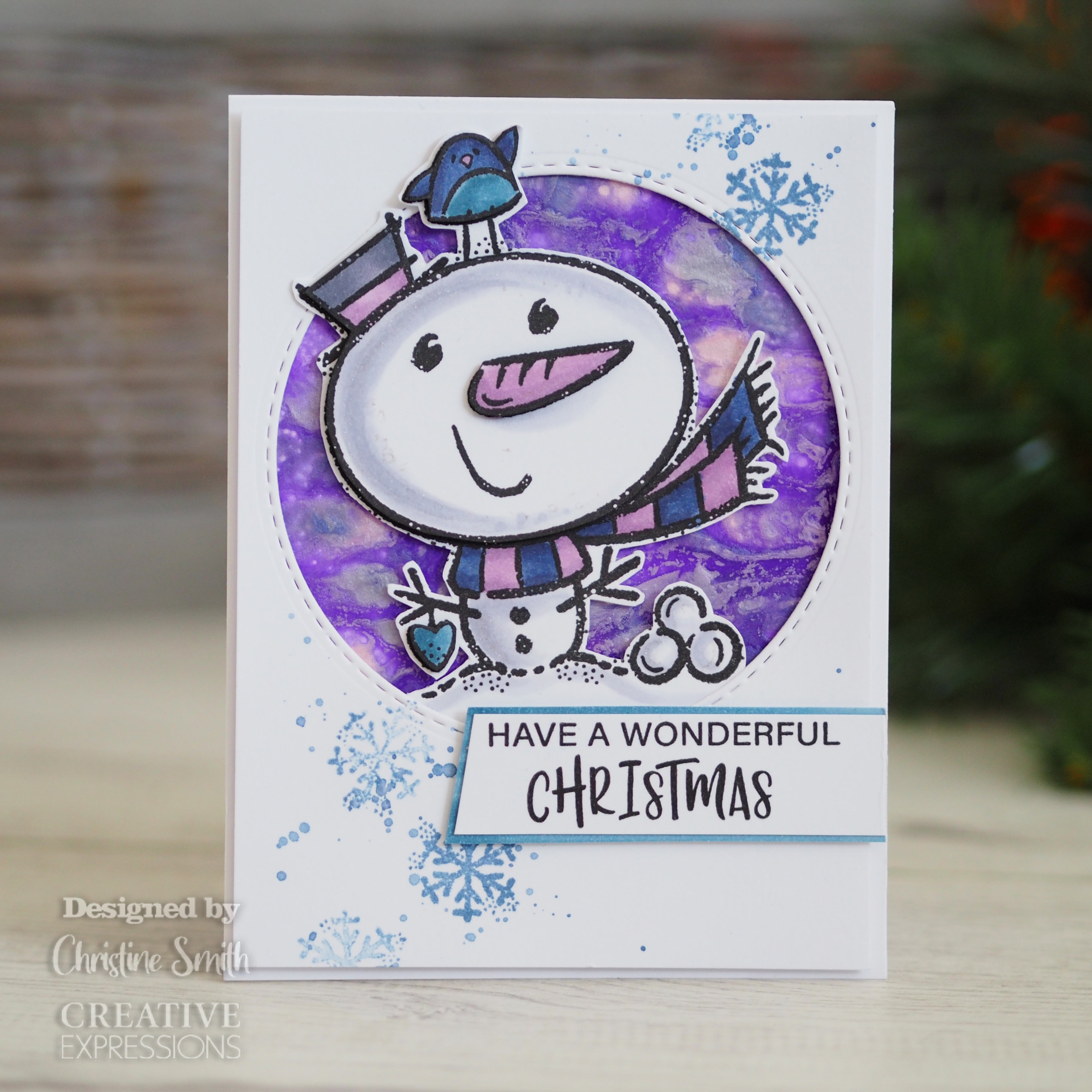 Woodware Clear Singles Little Snowman 4 in x 4 in Stamp