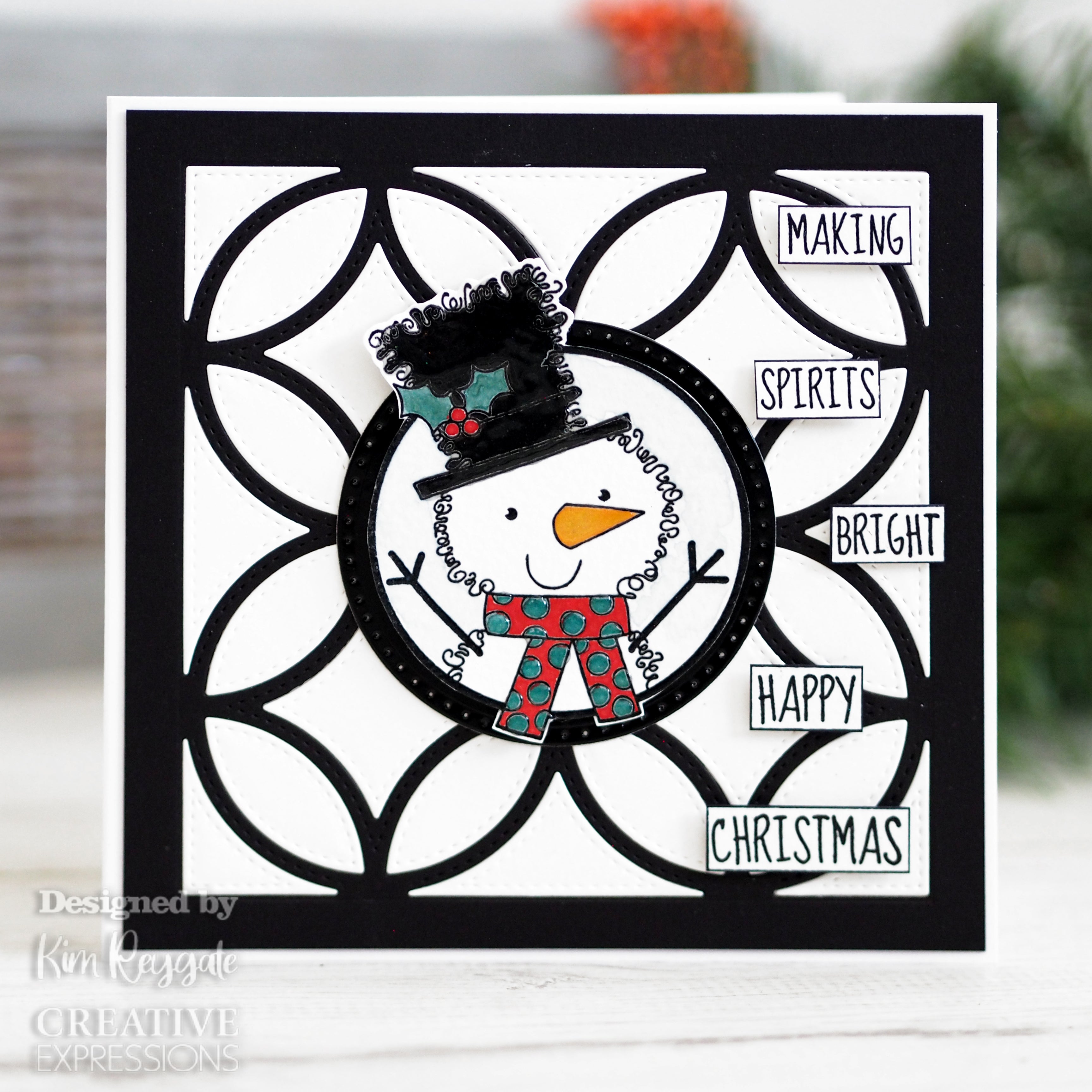 Woodware Clear Singles Festive Fuzzies - Mini Snowman 3.8 in x 2.6 in Stamp