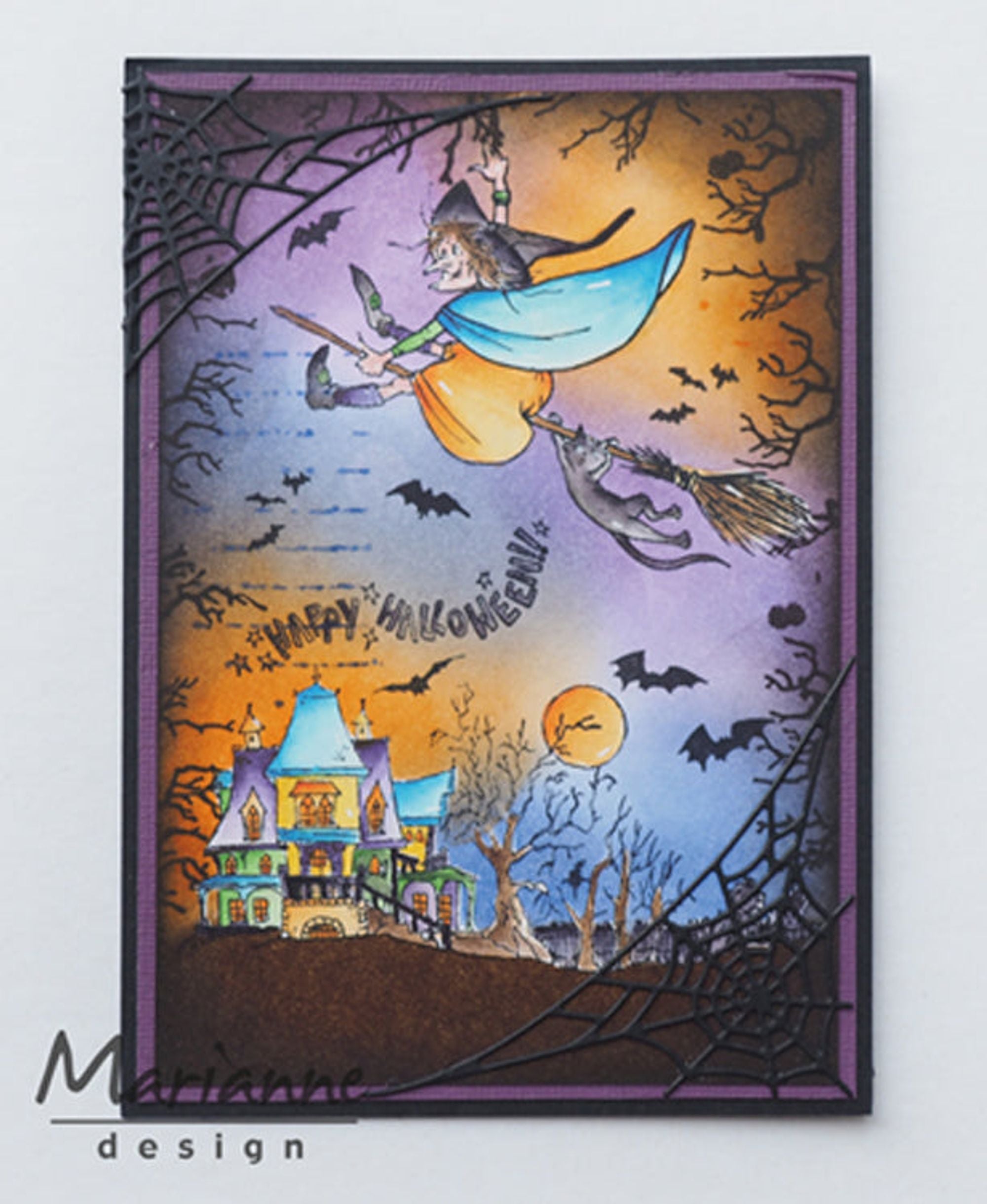 Marianne Design Stamps Hetty's Border: Haunted Mansion